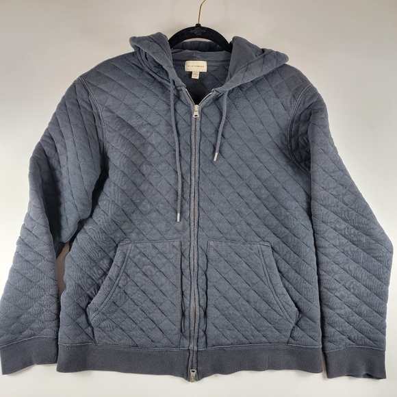 Club Monaco Quilted Jacket in Navy, L - Picture 1 of 8